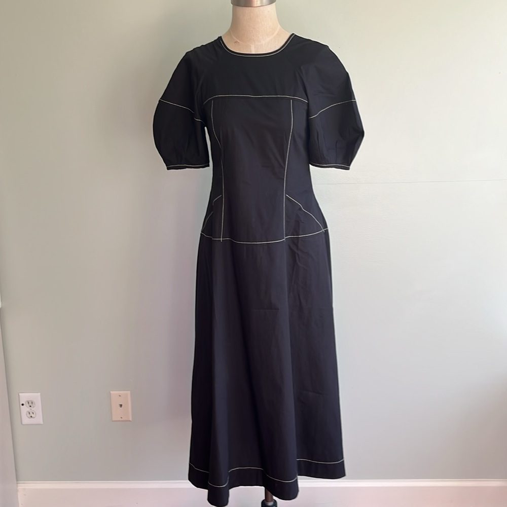 Madewell Puff-Sleeve Midi Dress